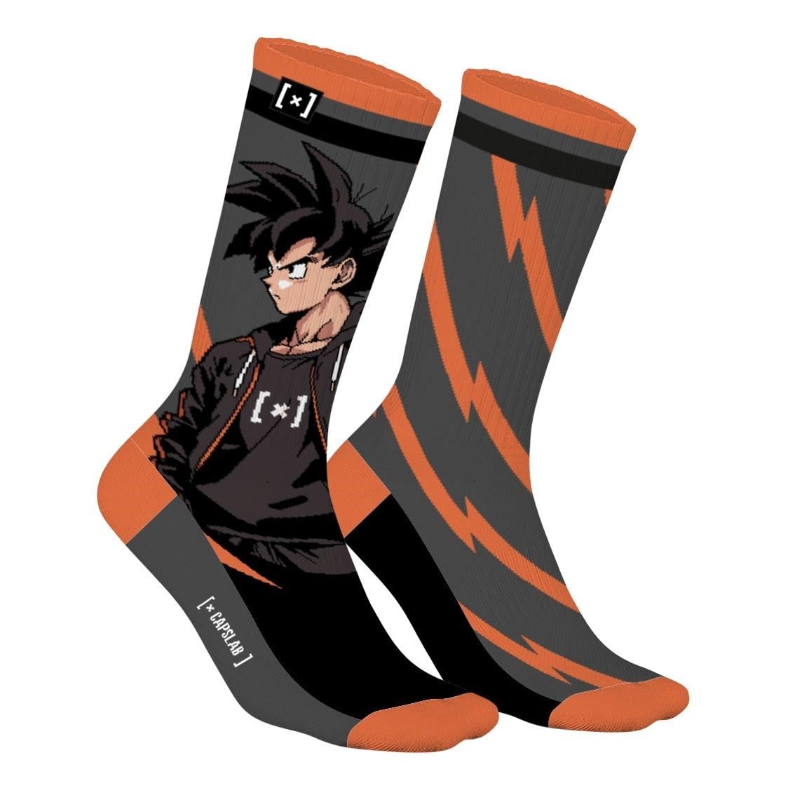 Capslab Dragon Ball socks Son Goku - Officially licensed anime socks - Comfortable cotton socks in an iconic design - - 43-46