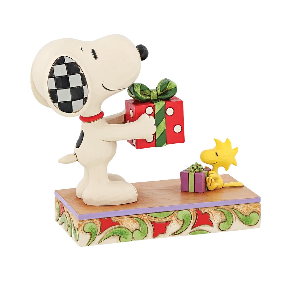 Amazon.co.jp: Enesco Jim Shore ピーナッツ スヌーピーとウッド