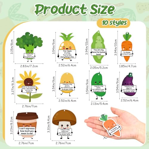 Image of 30 Pcs Positive Car Air Fresheners Bulk Employee Appreciation Gift Funny Car Hanging Ornament Scented Incense Chip Dietician Appreciation Gifts for Driver Staff Teacher Nurse Team, 10 Styles