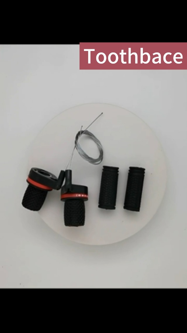 Manettes De Vitesse Pour VTT - Poignée De Dérailleur Twist/grip Shift, Compatibles Vélos De Montagne, Rouge/noir - 3
