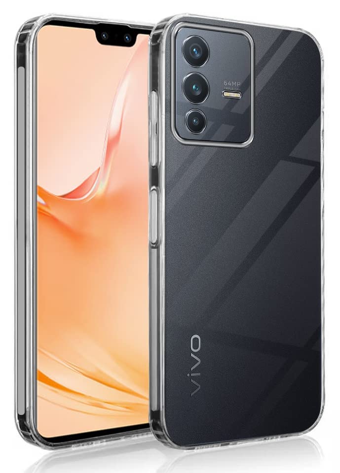 Jkobi Back Cover for Vivo V23 Pro (Silicone Clear Shockproof Case with Camera Protection | Soft and Flexible | Transparent) (B0C6KGDVJH) Amazon Price History, Amazon Price Tracker