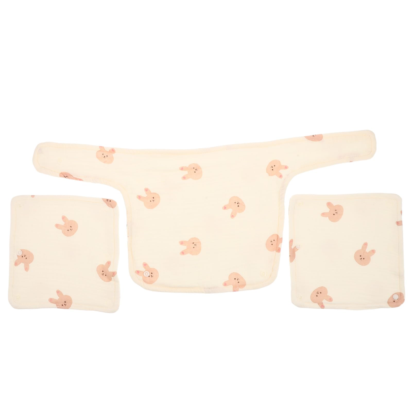 Lurrose Baberos de algodón suave para bebés, baberos absorbentes para la dentición de recién nacidos, bebés y niños, fáciles de limpiar, toalla de saliva adorable para la baba y la dentición.