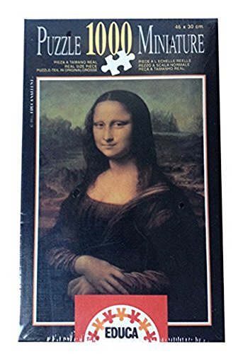 Educa 1000 piece Leonardo Da Vinci Miniature Mona Lisa Puzzle