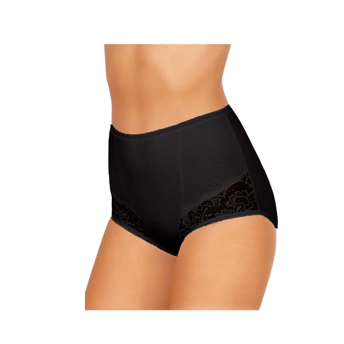 JADEA Slip Donna, Offerta 6-12 Pezzi, Art 06 Cotone Culotte Fianco Alto Vita Alta