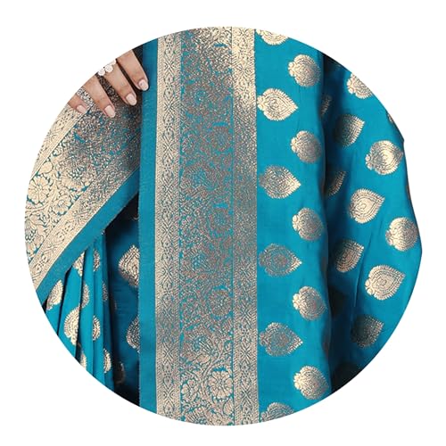Image of MIRCHI FASHION Women Saree | Banarasi Silk Woven Design Daily Regular Use Sari with Blouse
