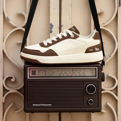 Image of Neeman's Remix Modish Sneakers for Men & Women | Retro Inspired Y2K Streetwear Unisex Casual Shoes | Breathable Knit Upper with Dual Density Cushioning | Lightweight Comfortable Lace- Up Footwear