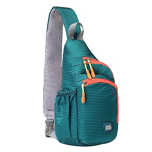Bolsa de hombro para hombre y mujer, con cremallera, bolsa cruzada para ciclismo, deportes, montañismo, viajes, pequeña mochila de hombro para mujer, c, Talla única