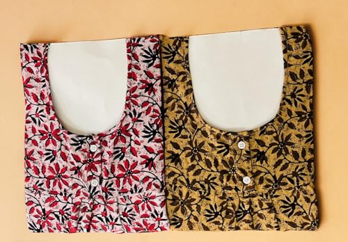 Maya print Women's Pure Cotton Regular Nighty Rajasthani Nighty Rajasthani Gown Jaipuri Nighty Jaipuri Gown Maxi Gown (Pack of 2 pcs) - Image 3