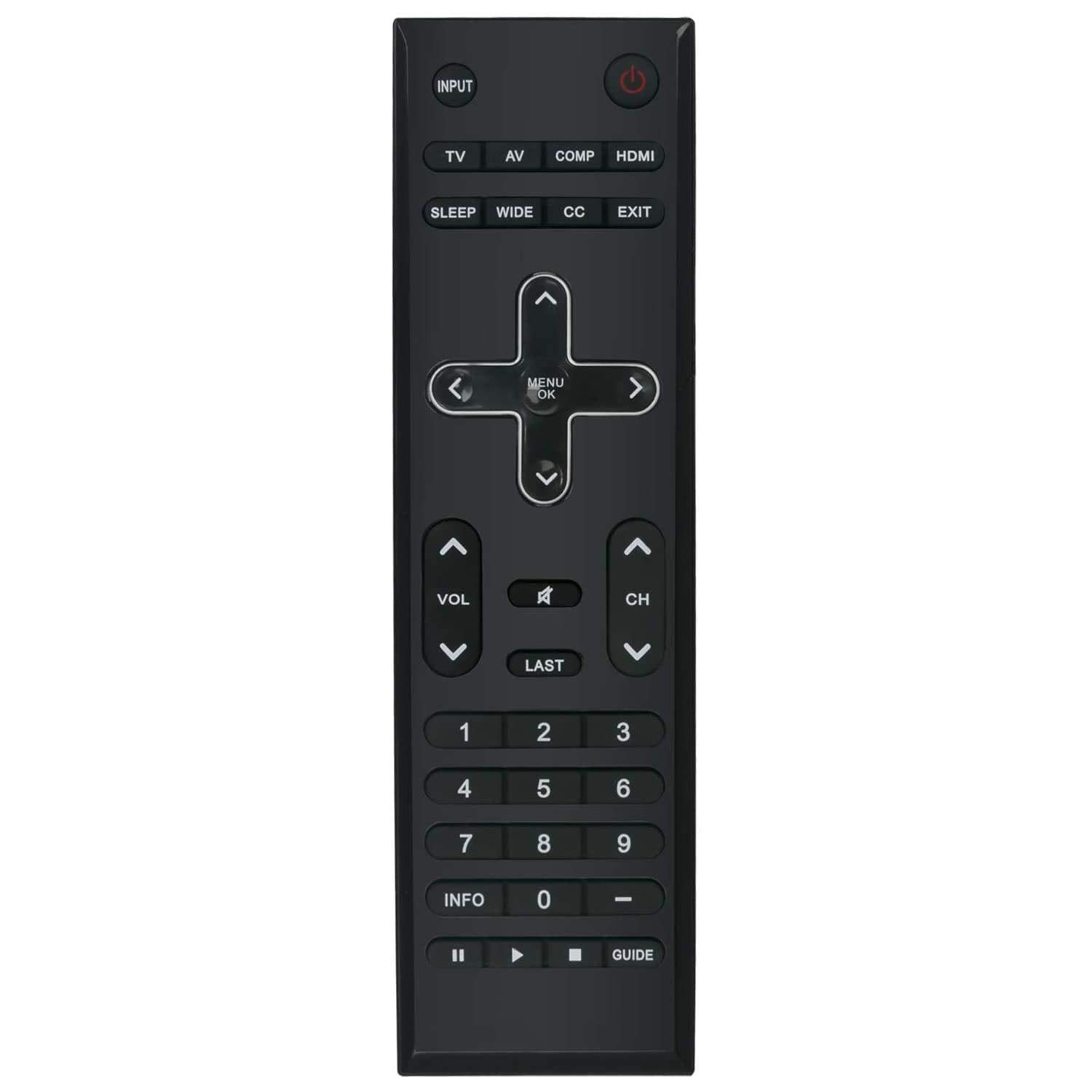 Young VR10 Remote Control Replacement fit for Vizio TV E190VA E220MV E220VA E260MV E260VA E321VA E370VA E371VA E420VA E421VA M190VA M220VA M260VA