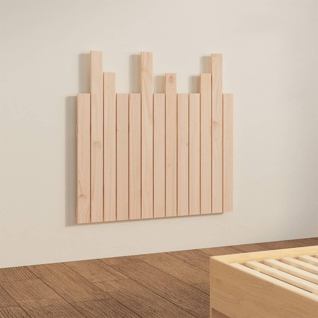 824803 Testiera da Parete 82,5x3x80 cm in Legno Massello di Pino Testata in Legno,Testata Letto Matrimoniale Muebles Dormitorio Spalliera Letto Testiere per Letto Matrimoniale