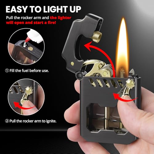 Encendedor Vintage Choicedc con tanque visible de combustible miniatura 3