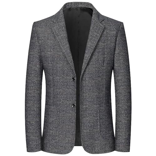 Manteau de sport extensible homme veste blazer carreaux lin