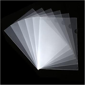 60 Pack Transparent Document Folders, A4 Letter Size File Folder, Plastic Project Pockets for Offices and Daily Life/Thick