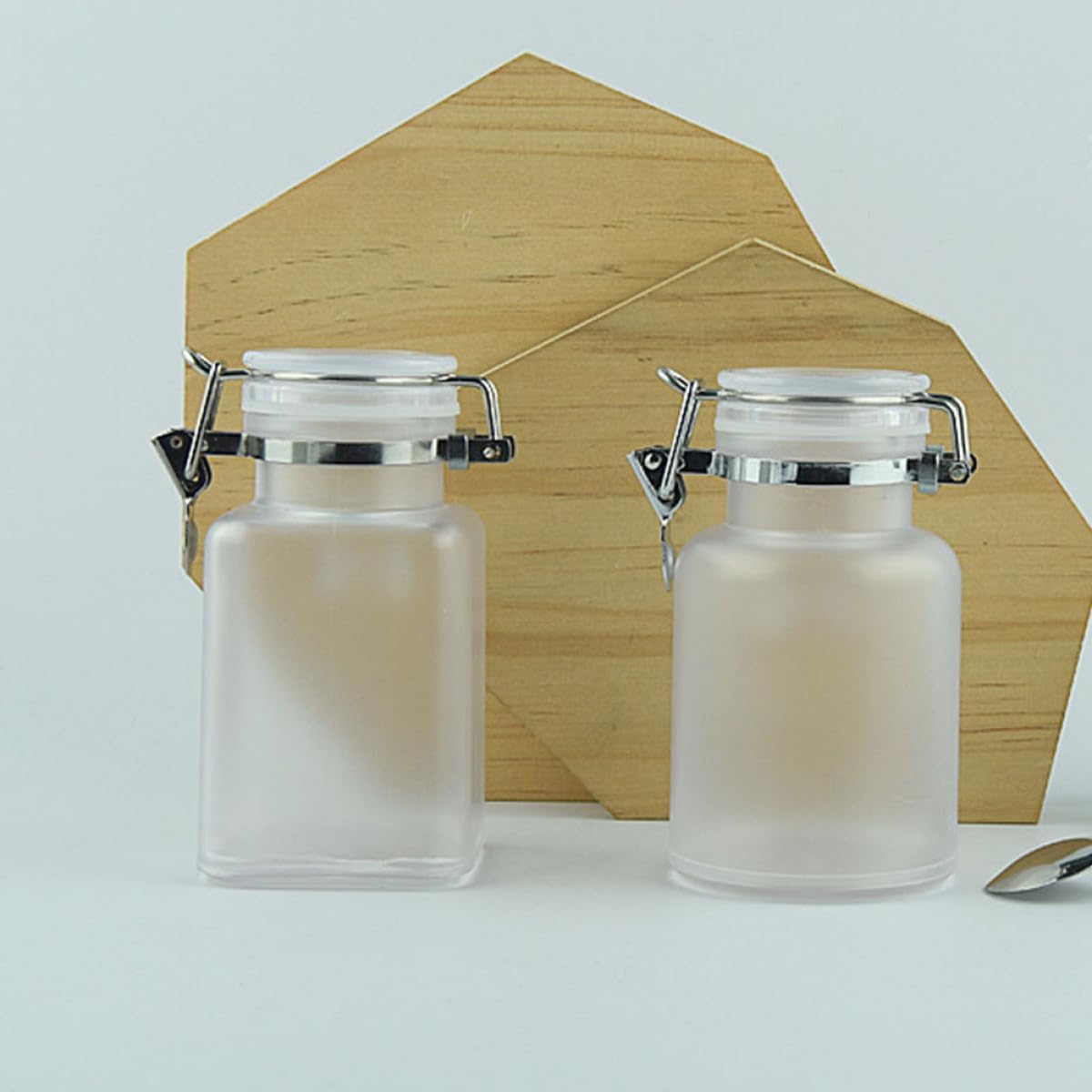 100g round Bath Salt Jar Refillable Leakproof ABS Bottle