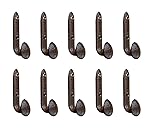 Midwest Craft House 10 Pack Cast Iron Railroad Spike Coat Hooks, Hall Tree Hooks, Utility Hooks, Decorative Hooks, Towel, Bag, Backpack