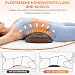 Massagegerät Rücken, Elektrisches Lendenkissen mit Wärme & Vibrationsmassage Rücken Massage Gerät 3 Massagetechniken 3 Temperatureinstellungen Lendenwirbel Stütze Traktionsgerät Geschenk