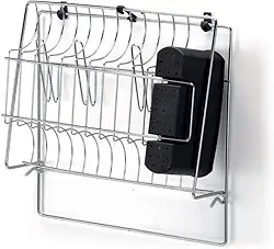 Cook Home Seca Pratos, Copos e Talheres Arthi | Design Moderno e Sofisticado | Otimização de Espaço | Dobrável para Facilitar Limpeza e Organização | Durável e Resistente | Escorredor