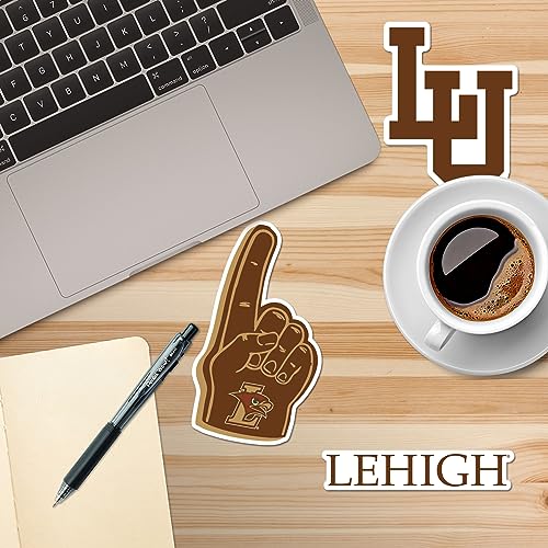 Image of Lehigh University 8ct Vinyl Large Deluxe Stickers Variety Pack - Laptop, Water Bottle, Scrapbooking, Tablet, Skateboard, Indoor /Outdoor - Set of 8