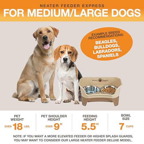 image for Neater Feeder Express Mess Proof Dog Bowls Elevated for Medium to Larg