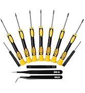 LIFEGOO Torx Screwdriver Set T3 T4 T5 Torx 6 T7 T8 T10 Security Torx Drivers with ESD Tweezers, M...