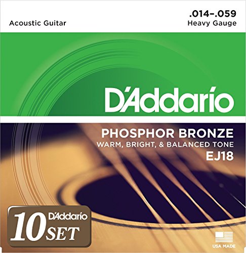 D'Addario __I AR[XeBbNM^[ tHXt@[uY Heavy .014-.059 EJ18 x 10Zbg yKiz