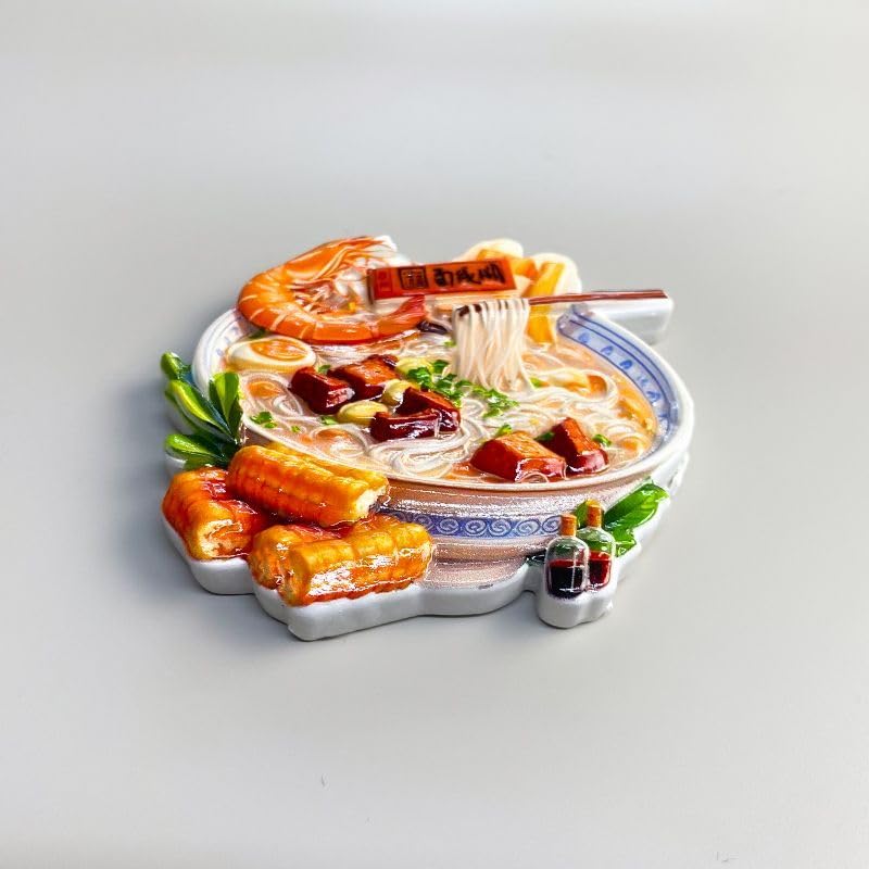 Imán decorativo de resina 3D para refrigerador miniatura 2