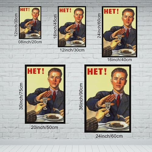 Toile Soviet Union Propaganda Het de qualité supérieure avec cadre bois - 2