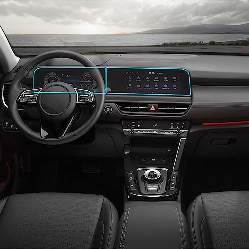 Verre trempé 10.25 pouces pour Kia Seltos 2023-2024 film de protection GPS d'infodivertissement