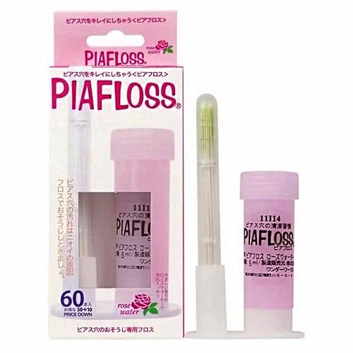 LENITH PIAFLOSS - Piercing para después del cuidado posterior, color rosa