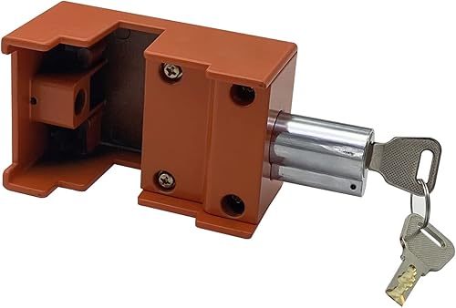 Miniatura 3 de X-Avion Van Lock color naranja, candado antirrobo de alta seguridad para RV, máquinas expendedoras y edificios de almacenamiento