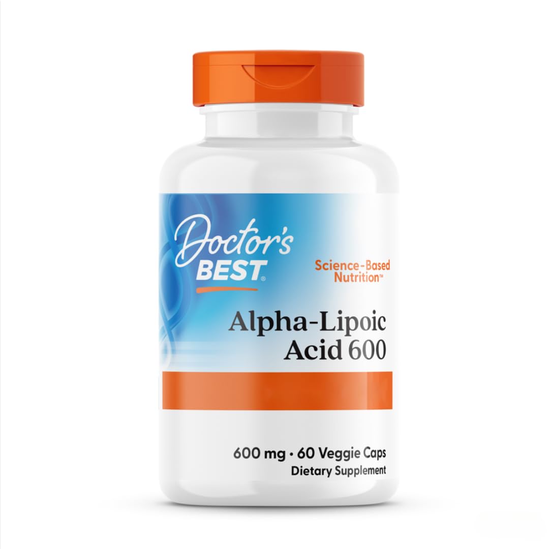 Doctor's BESTAlpha-Lipoic Acid, 600 mg Depot, 2-Day-Dose, 60 Vegan Capsules, Highly Dosed, Non-GMO, Gluten Free