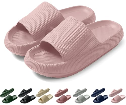 Coswind Badeschuhe Damen Herren Original Badeschlappen Sommer Pantoletten Slides Sandalen Elegante Cozy Hausschuhe Schla...