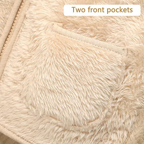 Happy Cherry Kids Fleece Vest Warm Winter Sleeveless Jacket Zipper Up Waistcoat 2-8T3