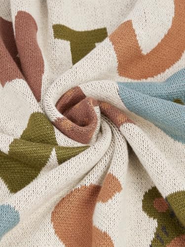 Image of haus & kinder Knitted Baby Blanket, Soft Breathable Baby Blankets Newborn, Premium Baby Blanket for 0-2 Years, Cozy Blankets for Crib, Nursery & Stroller, New Born Baby Essentials | ABC