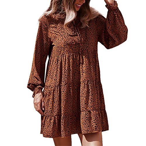 YANJI ausgefallene flippige Mode große größen,Kleider weiß...