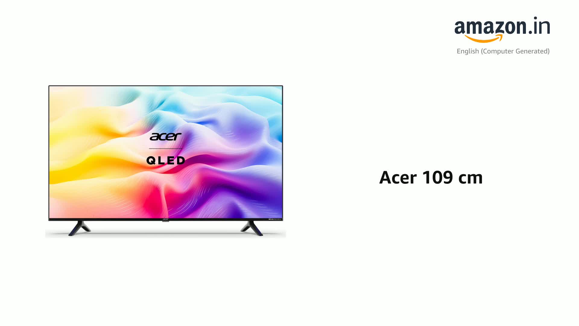 Acer 109 cm (43 inches) V Series 4K Ultra HD Smart QLED Google TV