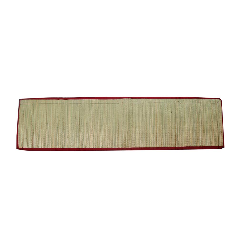Future Lifestyle Foldable Cushion Mat Korai River Grass (3 X 6 ft Fabric Maroon Butter Satin) with 18 MM Soft Foam Portable and Comfort Sleep - Image 3 thumbnail