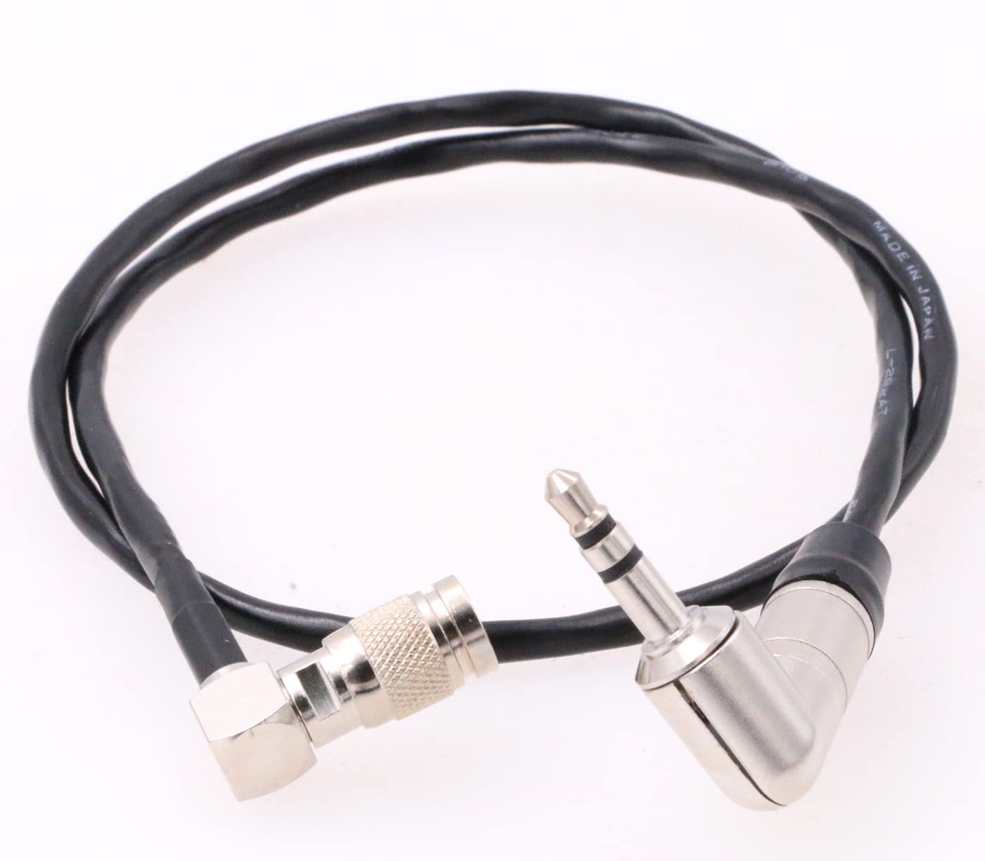 ZBLZGP DIN 1.0 2.3 BNC to Right Angle 3.5mm Jack UltraSync ONE Timecode Cable for DSLR Cameras (Right Angle din 1.0/2.3)