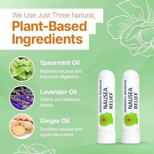 Basic Vigor Migrastil Nausea Inhaler (2-Pack) - Pocket Size Aromatherapy Stick for Queasiness - All Natural, Fast Acting Help - Image 4