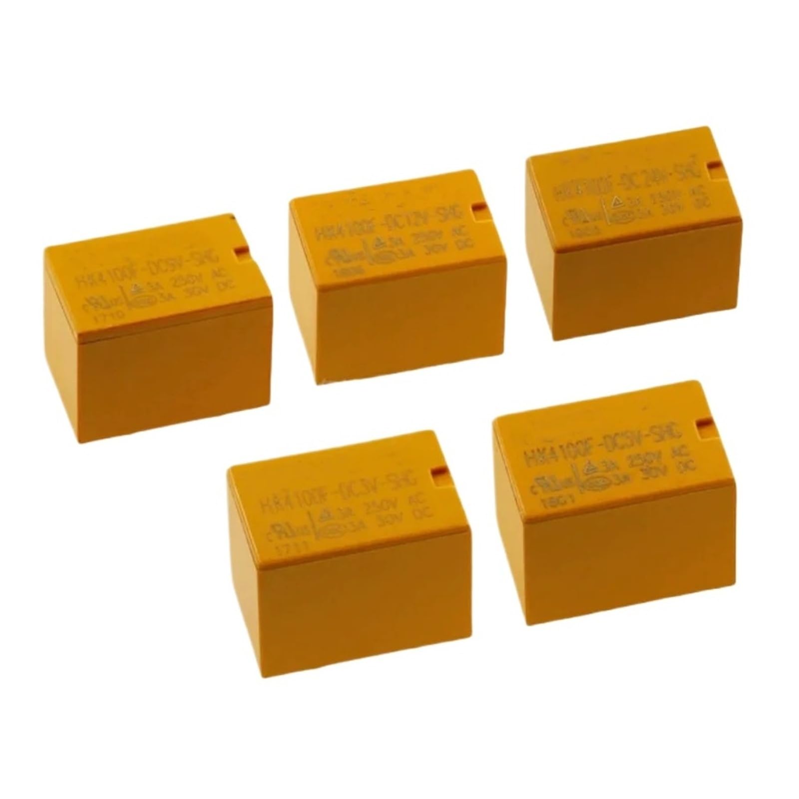 Relais 6 broches HK4100F-DC12V-SHG miniature pour circuit imprimé en lot de 10 pièces