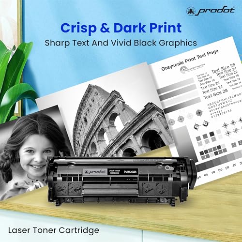 Image of ProDot 12A Toner Cartridge Replaces HP Q2612A Canon 303 /703 /FX-9 /FX-10 Compatible with HP 1010-1020 /1022 /1315-3030 /M1005 Canon LBP2900 /3000 /L100 I 2000 Page Yield I 1 Yr Warranty (1 PC)
