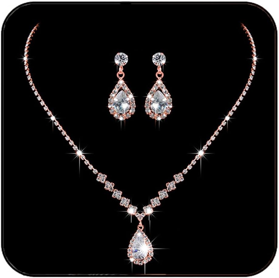 JAKAWIN Bride Silver Bridal Necklace Earrings Set Crystal Wedding Jewelry Set Rhinestone Choker Necklace for Women (Set of 3) (NK144-3) JAKAWIN Bride Silver Bridal Necklace Earrings Set Crystal Wedding Jewelry Set Rhinestone Choker Necklace for Women (Set of 3) (NK144-3)