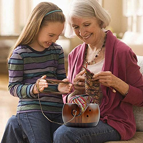 CHSEEO Ciotola Filati di Legno Stoccaggio di