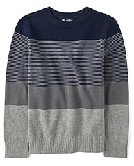 Grey Stripe Crew Neck