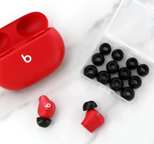 Miniatura 7 de Puntas de espuma viscoelástica compatibles con Beats Studio Buds + almohadillas para los oídos, 6 pares cancelan el ruido, ajuste cómodo sin dolor