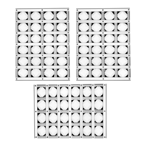 NEURARC S23218-38Y Briquette Tray Assembly for Delta Grill Replacement Parts,3 Pack Heat Plates Tent Shield for Delta DHBQ38G-N,DHBQ 38G-LGrill Parts with Ceramic Rods
