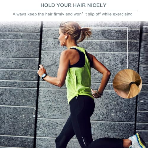 Image of Bessrung 100PCS Brown Seamless Elastic Hair Ties No Damage for Women Girls | Soft Stretch Hair Elastics, Snag-Free Hair Bands for Thick Thin Hair, Strong All-Day Hold, Hair Accessories for Everyday Use