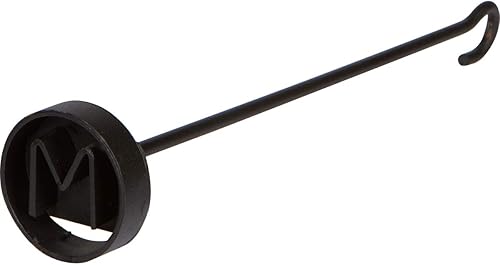 BBQ Fans Circle M Branding Iron para carne, bollos, madera y cuero, incluye caja de regalo de pino