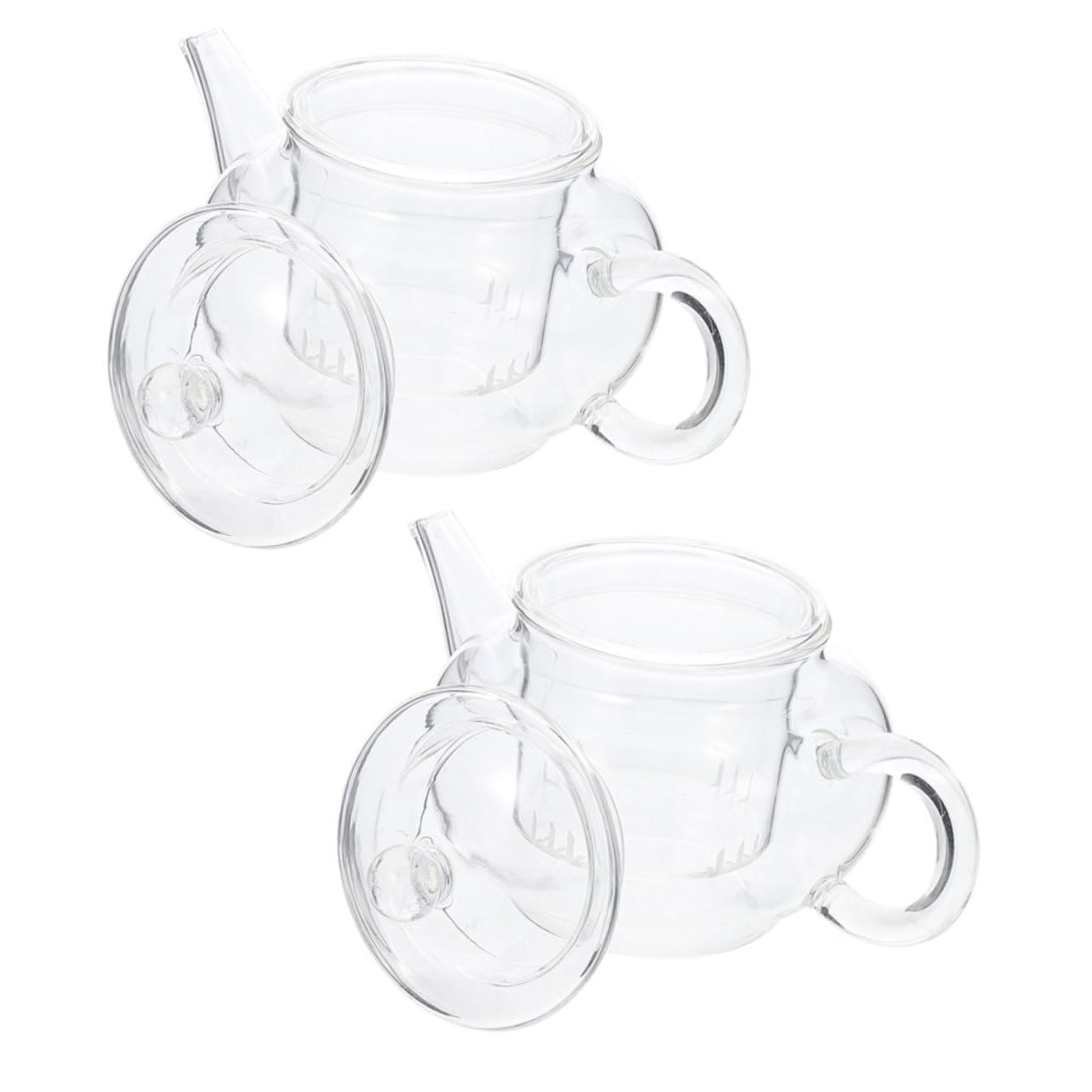 Théière en verre épais de haute qualité avec infuseur amovible OUNONA