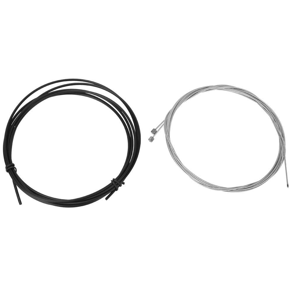 Keenso Bike Brake Cable, Bike Bicycle Road Mountain Bike Front Rear Inner Outer Wire Gear Brake Derailleur Cable Set Kit (White)